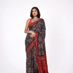 Rudrani / A Modal Silk Ajrakh Saree