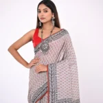 Diya / A Mul Cotton Hand block Saree
