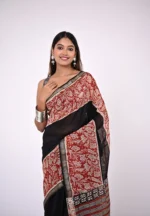 Shambhavi / A Maheshwari Silk Handblock Saree