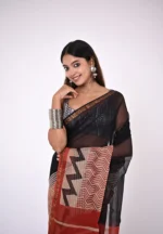 Naina / A Kota Doriya Handblock Saree - Image 2