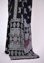 Vaishali / A Modal Silk Ajrakh Saree - Image 5