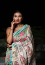 Vihana / A Chanderi Silk Handblock Saree - Image 3