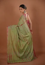 Aditi / A Mul Cotton Shibori Saree - Image 4