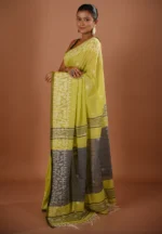 Parna / A Pure Bengal Handloom Cotton Jamdani Saree - Image 3