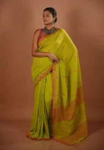 Pakhi / A Pure Bengal Handloom Cotton Jamdani Saree
