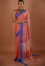 Korobi / A Pure Bengal Handloom Cotton Jamdani Saree - Image 2