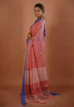 Korobi / A Pure Bengal Handloom Cotton Jamdani Saree - Image 3