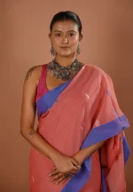 Korobi / A Pure Bengal Handloom Cotton Jamdani Saree - Image 5