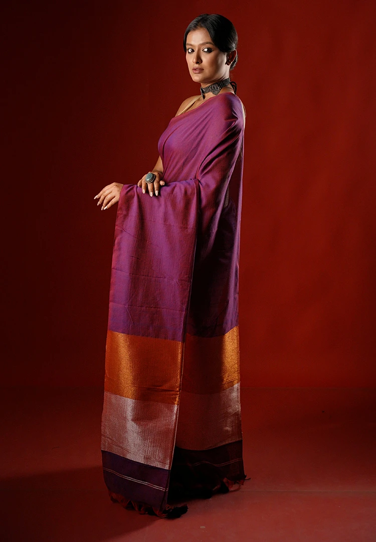 2026-07-31-12_49_45.6140530.webp Mahalaya / A Khadi Cotton Saree - Image 1