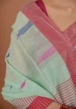 Sharat / A Pure Bengal Handloom Cotton Jamdani Saree - Image 4