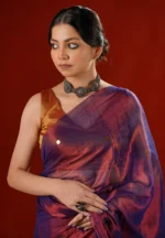 Jamun / A Cotton Tissue Saree - Image 4