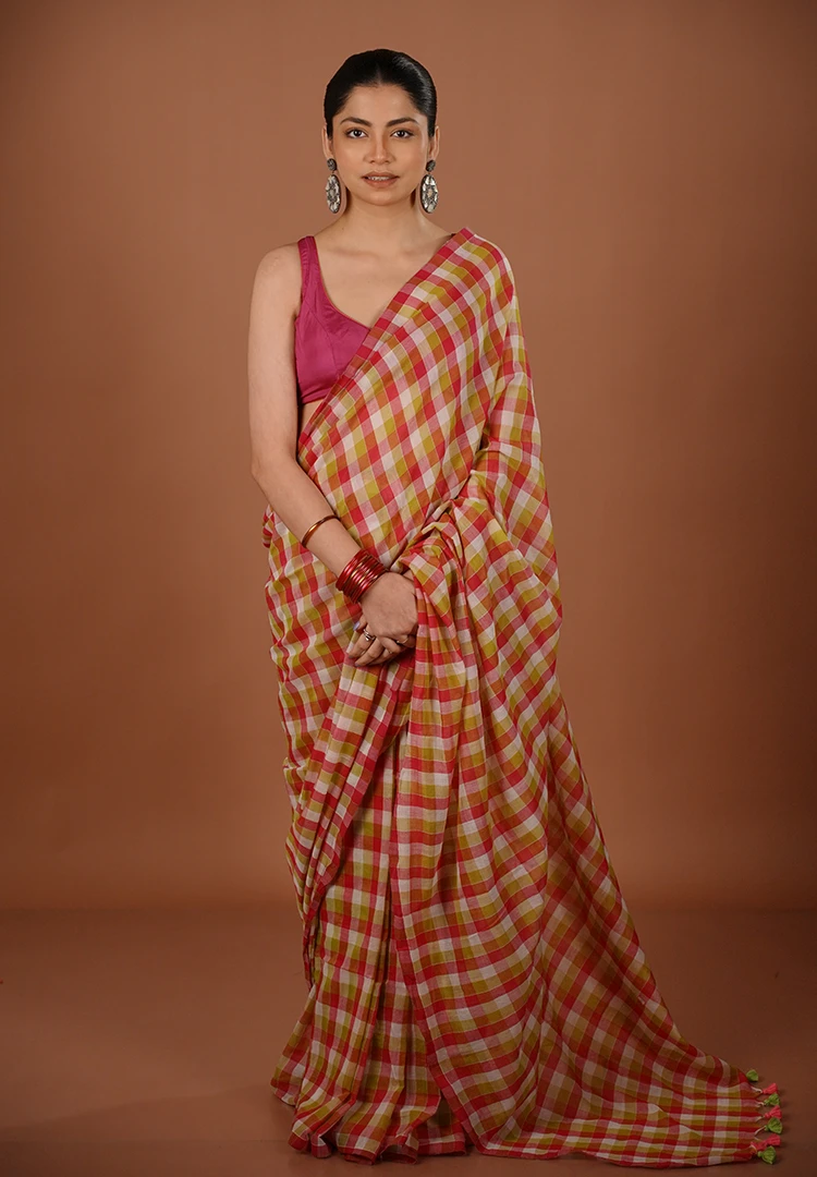 HoJ2062.webp Bokul / A Soft Cotton Saree - Image 1