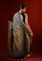 Malaya / A Soft Khadi Cotton Saree - Image 3