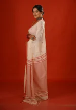 Bijoya / A Pure Bengal Handloom Cotton Jamdani Saree - Image 3