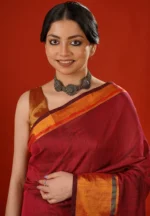 Sharodiya / A Slub Cotton Saree - Image 2