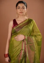 Palash / A Cotton Tissue Saree - Image 3