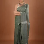 Bonolata / A Pure Bengal Handloom Cotton Jamdani Saree