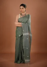 Bonolata / A Pure Bengal Handloom Cotton Jamdani Saree
