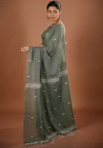 Bonolata / A Pure Bengal Handloom Cotton Jamdani Saree - Image 2