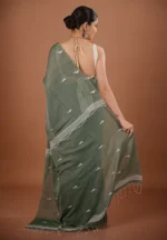 Bonolata / A Pure Bengal Handloom Cotton Jamdani Saree - Image 4