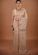 Chandan / A Pure Bengal Handloom Cotton Jamdani Saree - Image 2