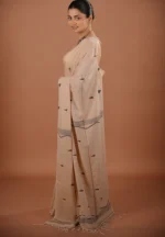 Chandan / A Pure Bengal Handloom Cotton Jamdani Saree - Image 4