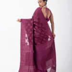 Merlot Marvel/ A Benarasi Cotton Saree